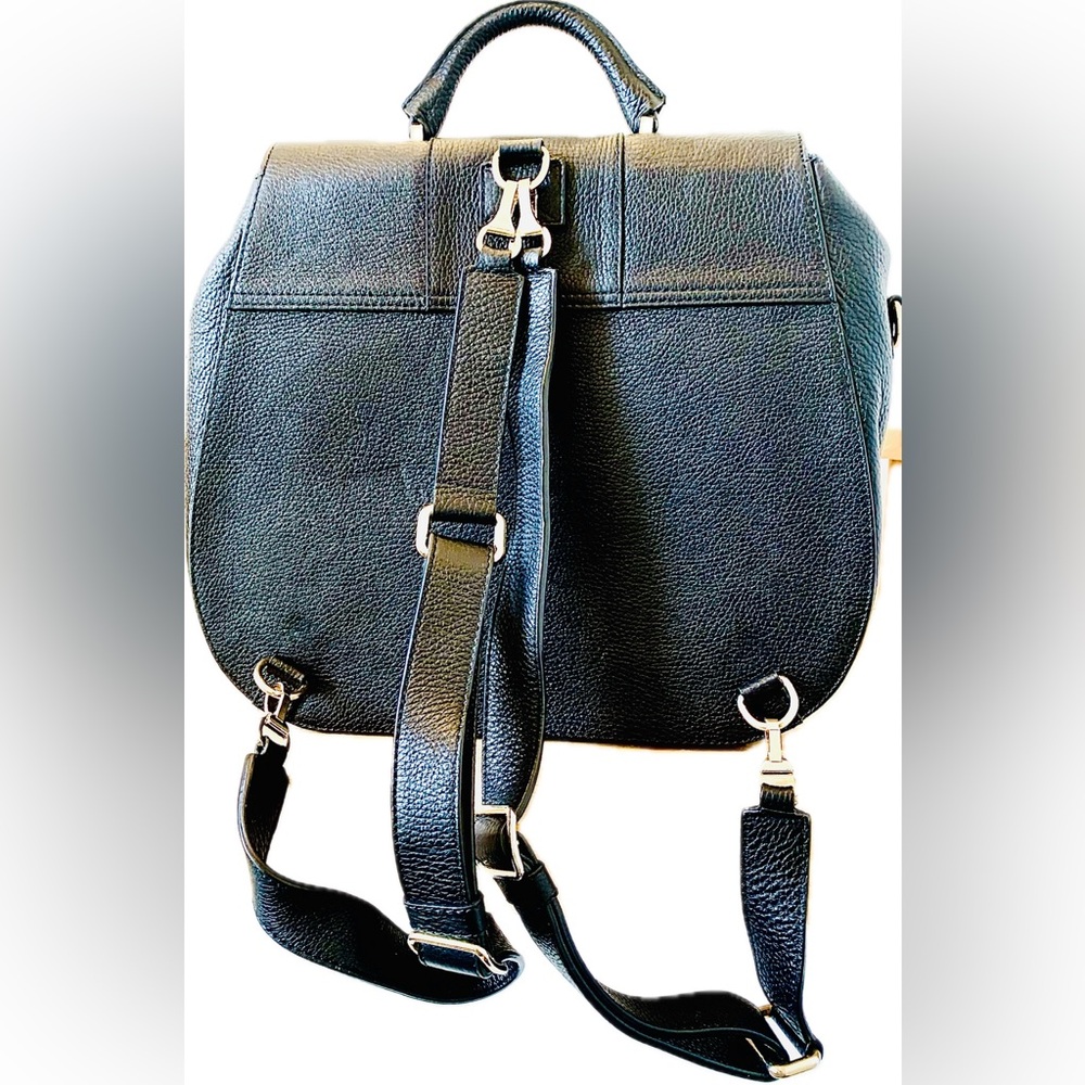 Demellier Black Leather Backpack and Handbag - Picture 3 of 10
